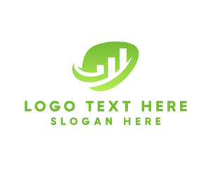 Green - Eco Graph Chart logo design