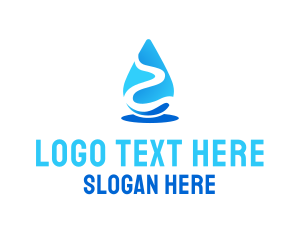 drinking water logo design