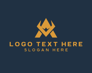 Letter Nc - Generic Tech Firm Letter A logo design