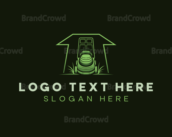 Yard Grass Lawn Mower Logo