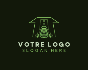 Grass - Yard Grass Lawn Mower logo design