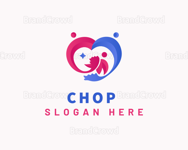 Heart Family Parenting Logo