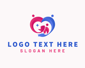 Counceling - Heart Family Parenting logo design