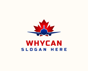 Canada Airplane Travel Logo