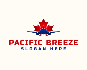 Vancouver - Canada Airplane Travel logo design