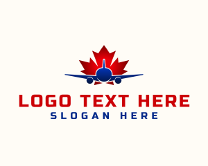 Ontario - Canada Airplane Travel logo design