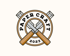 Chisel Wood Carpentry logo design