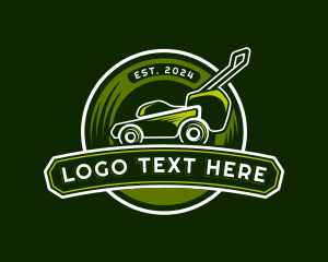 Cutter - Lawn Mower Grass Landscaping logo design