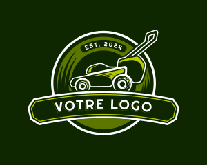 Grass - Lawn Mower Grass Landscaping logo design