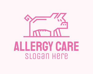 Pink Pig Farm logo design