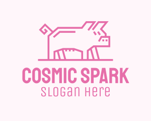 Pink Pig Farm logo design