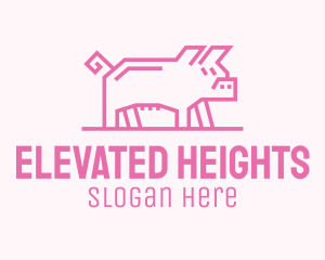 Pink Pig Farm logo design