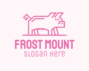 Pink Pig Farm logo design