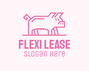 Pink Pig Farm logo design