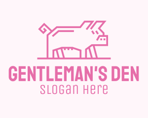 Pink Pig Farm logo design