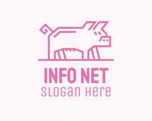 Pink Pig Farm logo design