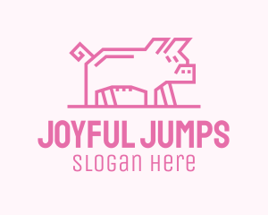 Pink Pig Farm logo design