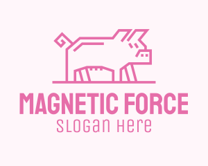 Pink Pig Farm logo design