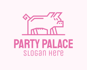 Pink Pig Farm logo design