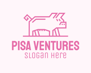 Pink Pig Farm logo design