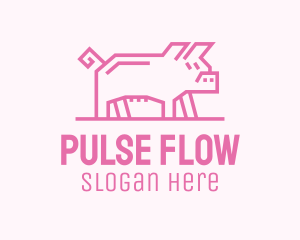 Pink Pig Farm logo design