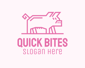 Pink Pig Farm logo design