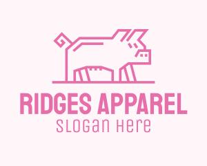 Pink Pig Farm logo design