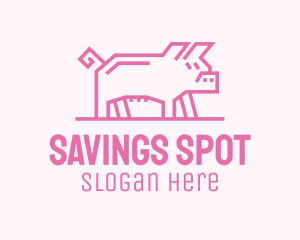 Pink Pig Farm logo design