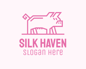 Pink Pig Farm logo design