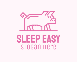 Pink Pig Farm logo design