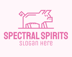 Pink Pig Farm logo design