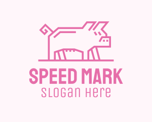 Pink Pig Farm logo design