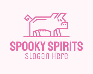 Pink Pig Farm logo design