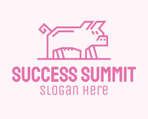 Pink Pig Farm logo design