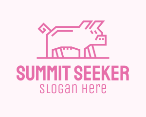 Pink Pig Farm logo design