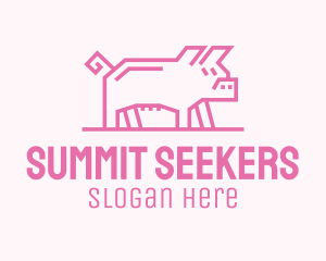 Pink Pig Farm logo design