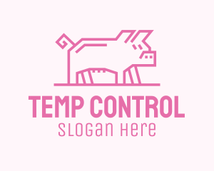 Pink Pig Farm logo design