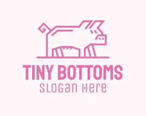 Pink Pig Farm logo design