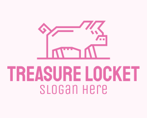 Pink Pig Farm logo design