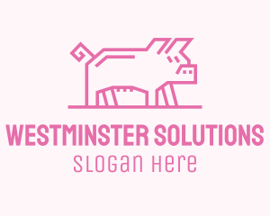 Pink Pig Farm logo design