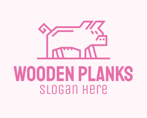 Pink Pig Farm logo design