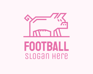 Simple - Pink Pig Farm logo design