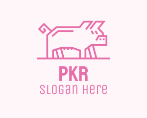 Pink Pig Farm logo design