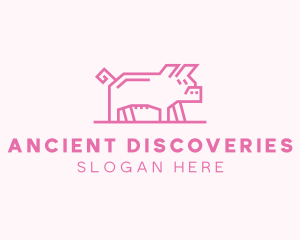 Pink Pig Farm logo design