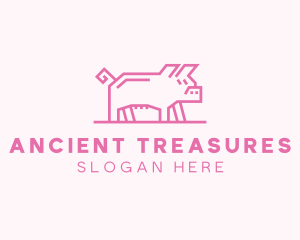 Pink Pig Farm logo design