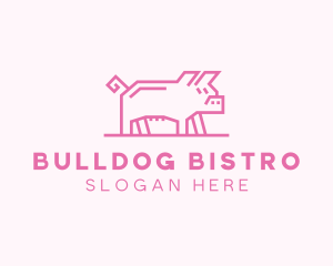 Pink Pig Farm logo design