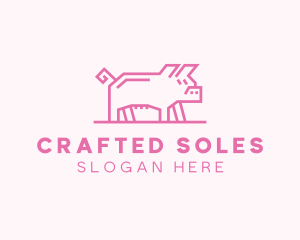 Pink Pig Farm logo design