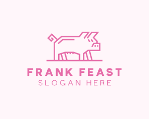 Pink Pig Farm logo design