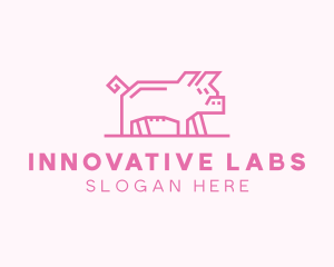 Pink Pig Farm logo design