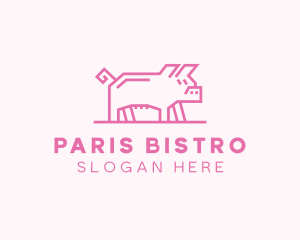 Pink Pig Farm logo design